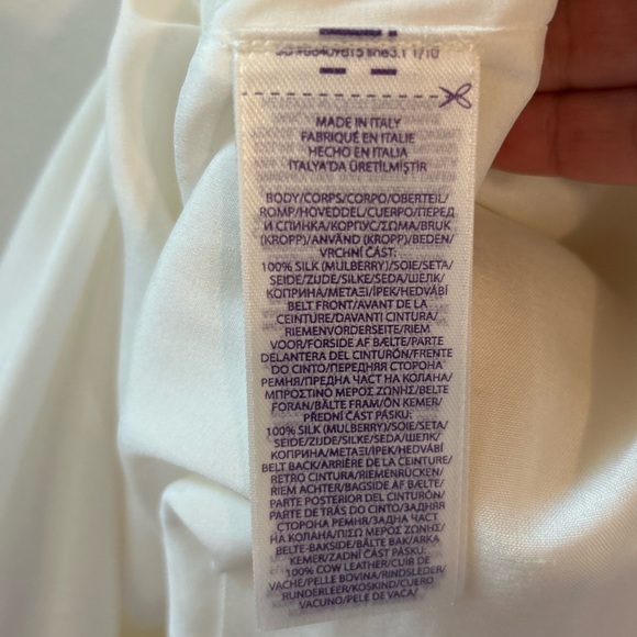 Ralph Lauren Purple Label 100% Silk Belted Dress - Picture 13 of 17